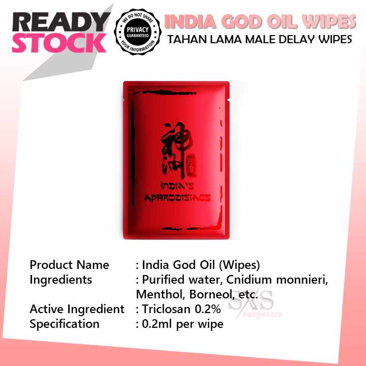 India God Oil Delay Wipes – Long-Lasting Male Performance