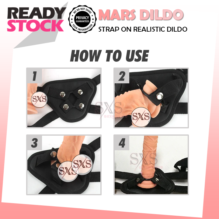 Premium Wearable Mars Strap On Harness With Realistic Dildo - Strap On Dildo Women