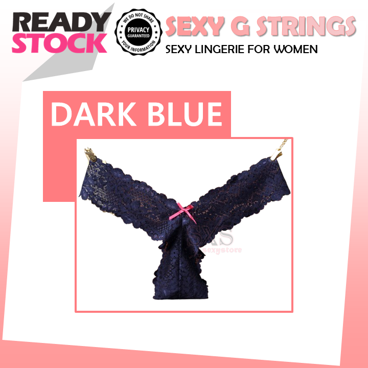 Women Sexy G String Transparent Lace Underwear Hollow Panties T Back Thong