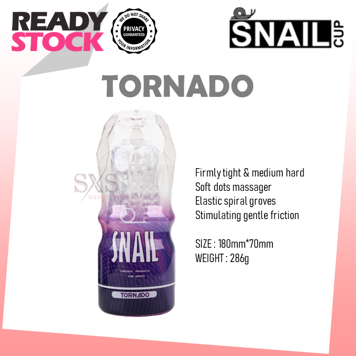 SNAIL Male Masturbator โ Transparent AV Cup with Oral, Vagina & Anal Sensation