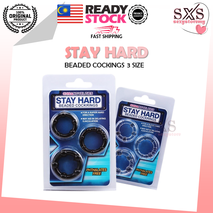 3size SET Beaded Silicone Penis Ring Long Lasting Delay Ring Tahan Lama Cock ring Cincin Zakar Sex Toy For Man 锁精环