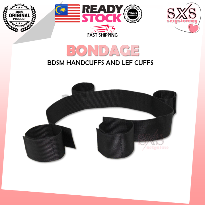 BDSM Handcuff and Leg Cuff Strap Restraints Sex Bondage Handcuffs With Ankle Cuff SM Sex Toy for Couple Hand Ankle Cuffs