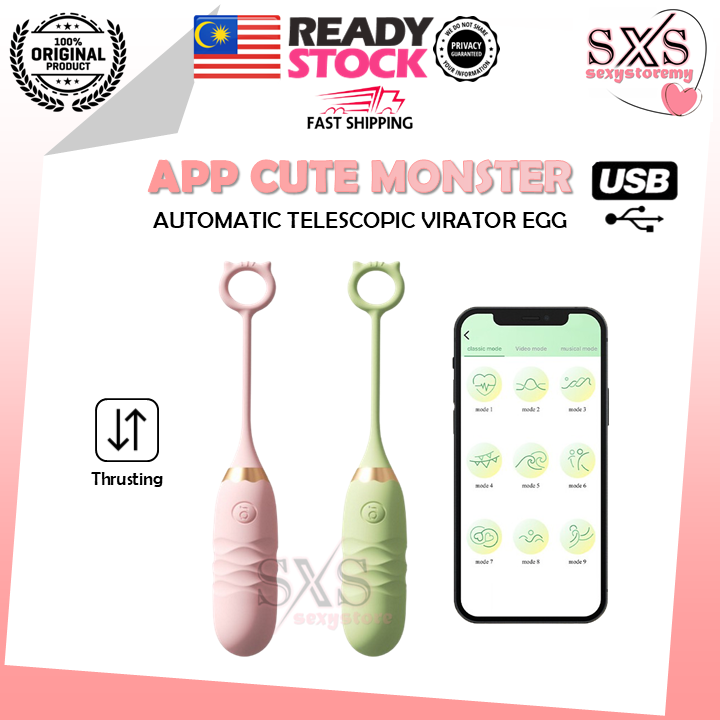 CUTE MONSTER App Control Automatic Telescopic Vibrating Egg Jumping Egg Vibrator Egg Love Egg Wireless Vibrator Egg Vibrators