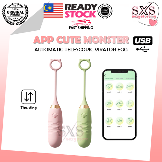 CUTE MONSTER App Control Automatic Telescopic Vibrating Egg Jumping Egg Vibrator Egg Love Egg Wireless Vibrator Egg Vibrators