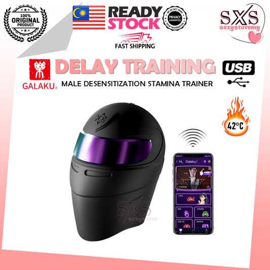 GALAKU Delay Training Masturbator Cup Male Desensitization Stamina Trainer for Glans Sensitivity Control