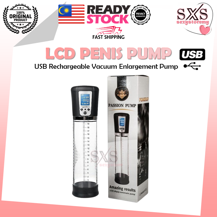 LCD Penis Pump – USB Rechargeable Vacuum Enlargement Pump for Men