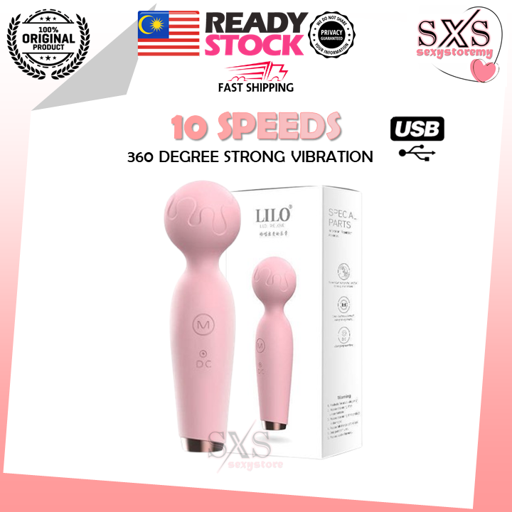 LILO 10 Mode Powerful G-spot AV Vibrator Silicone Dildo Vibrating penis Stimulator 震动器 自慰棒 按摩棒 跳蛋 震动棒