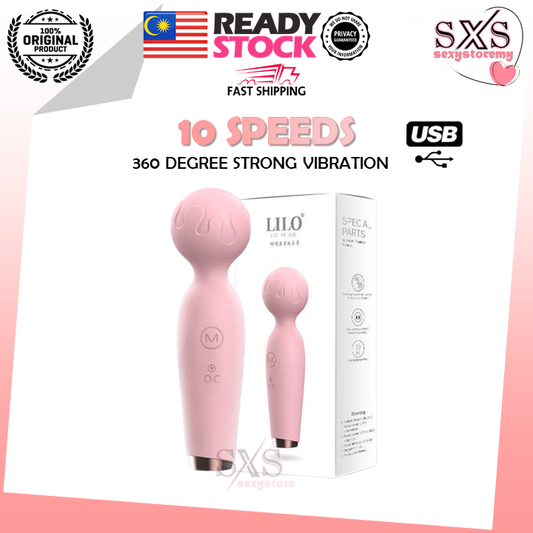 LILO 10 Mode Powerful G-spot AV Vibrator Silicone Dildo Vibrating penis Stimulator 震动器 自慰棒 按摩棒 跳蛋 震动棒