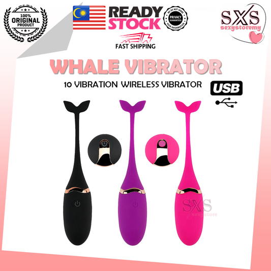 Little Whale Vibrator – USB Rechargeable Remote Control Vibrating Egg for Women