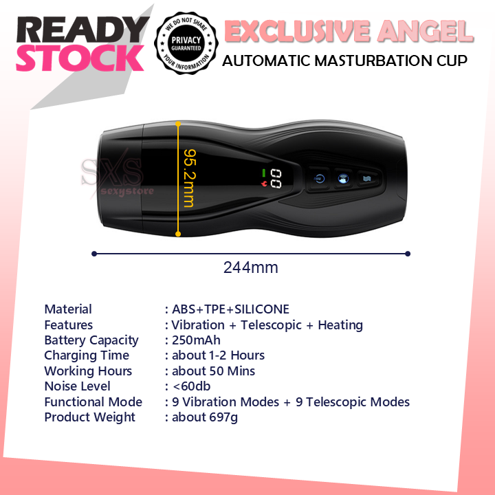 Exclusive Angel Fantasy Automatic Masturbator Cup for Men
