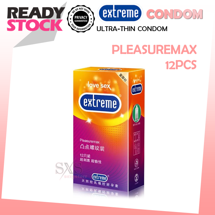 EXTREME Condom 3/12pcs Condom For Men Kondom Lelaki Tahan Lama Kondom Tambah Panjang mutual climax 避孕套 安全套 保险套