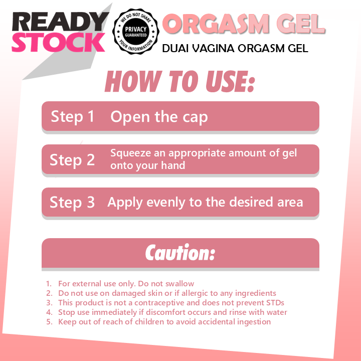 DUAI “Pleasure Bloom” Arousal Gel for Women 20ml Intimate Sensitivity Enhancer & Lubricant