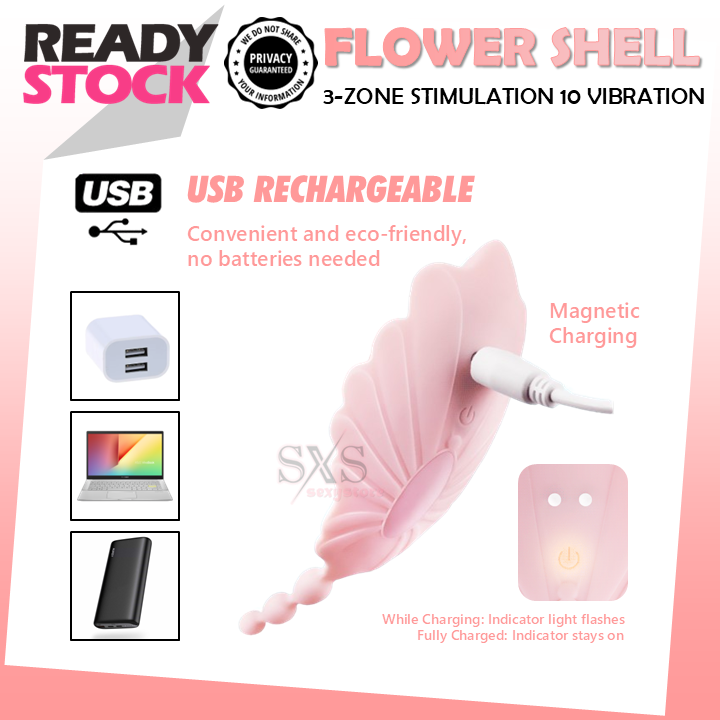 Playful Pearl Remote Panty Vibrator - Raffish Seashell AV Vibrator With Remote Control