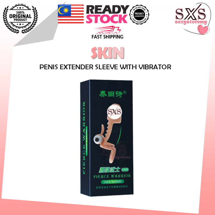 Reusable Penis Sleeve with Vibrator Penis Extension
