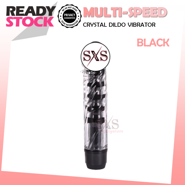 GILE SYOK Multi Speed Crystal Dildo Vibrator Massager Masturbator Sex Toy For Women Alat Sek Seks Toy Wanita 自慰棒 按摩棒