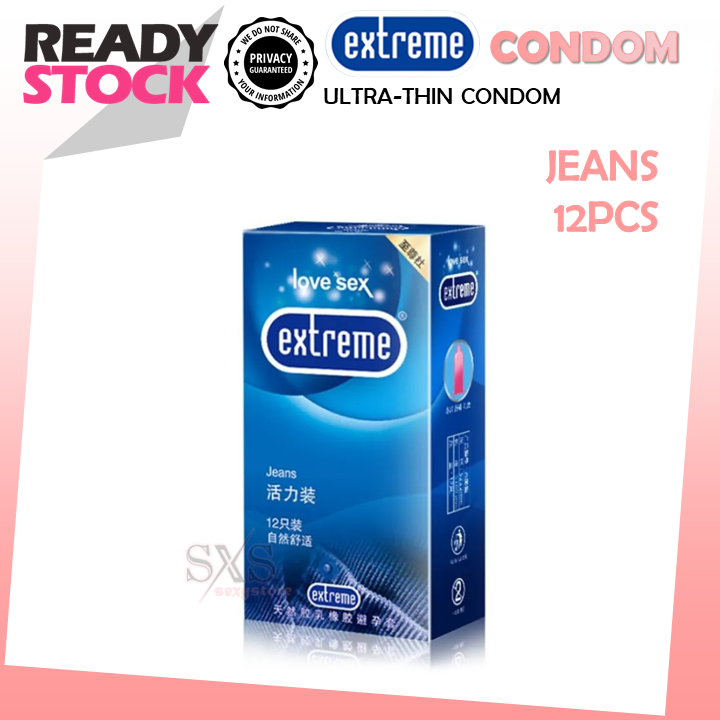 EXTREME Condom 3/12pcs Condom For Men Kondom Lelaki Tahan Lama Kondom Tambah Panjang mutual climax 避孕套 安全套 保险套