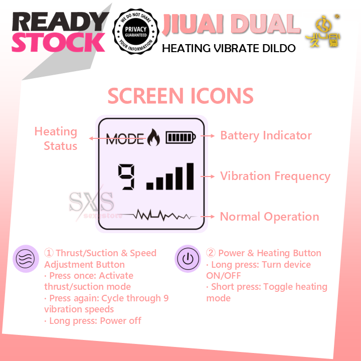 JIUAI "Pearl Spin" Electric Female Masturbator Rotating & Vibrating Automatic Stroker Cup