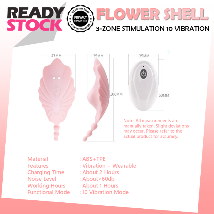 Playful Pearl Remote Panty Vibrator - Raffish Seashell AV Vibrator With Remote Control