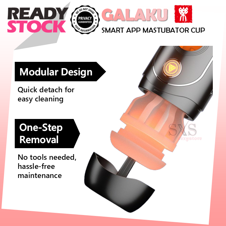 GALAKU Devourer Smart Masturbator Cup APP-Controlled Dual Stimulation with Vibration & Suction