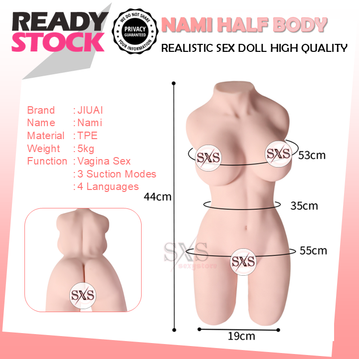 JIUAI NAMI Automatic Suction Half Body Sex Doll Mature Women Realistic Feel High Quality 5kg