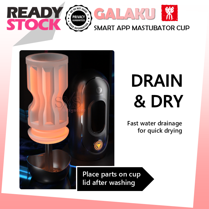 GALAKU Devourer Smart Masturbator Cup APP-Controlled Dual Stimulation with Vibration & Suction