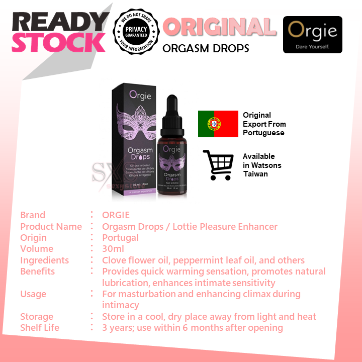 Orgie "Sexy Vibe" Heating Sensation Gel 15ml Arousal Enhancer for Women