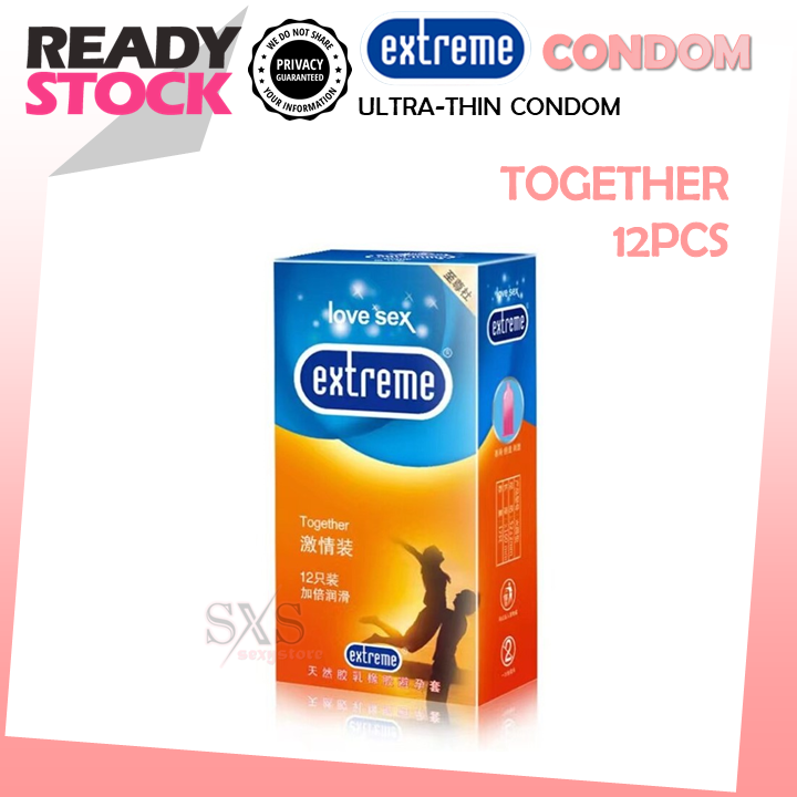 EXTREME Condom 3/12pcs Condom For Men Kondom Lelaki Tahan Lama Kondom Tambah Panjang mutual climax 避孕套 安全套 保险套