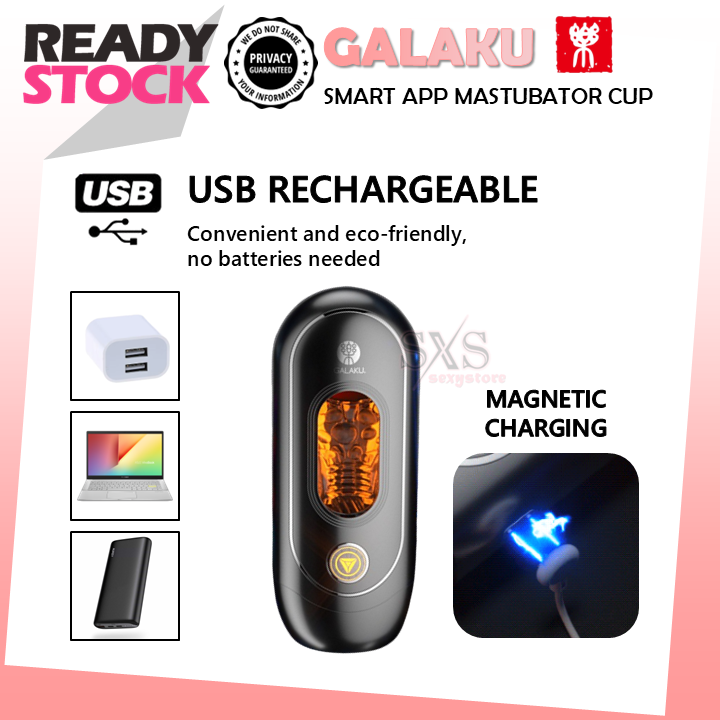 GALAKU Devourer Smart Masturbator Cup APP-Controlled Dual Stimulation with Vibration & Suction