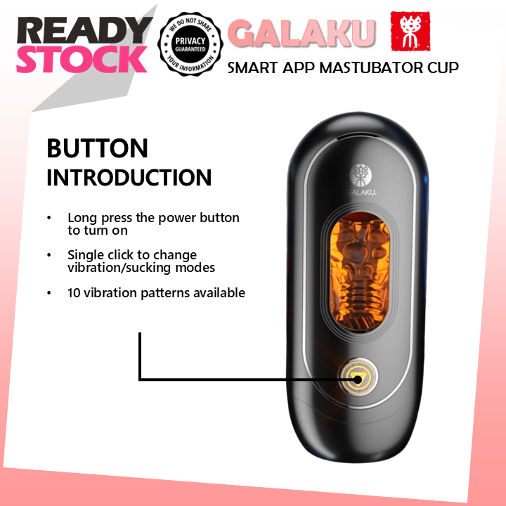 GALAKU Devourer Smart Masturbator Cup APP-Controlled Dual Stimulation with Vibration & Suction
