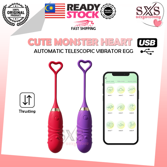 CUTE MONSTER App Control Automatic Telescopic Vibrating Egg Jumping Egg Vibrator Egg Love Egg Wireless Vibrator Egg Vibrators