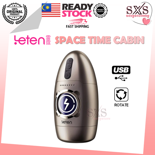LETEN Space Time Cabin Delay Rotation Trainer Male Masturbator Cup Rotate Pussy Cup AV Cup
