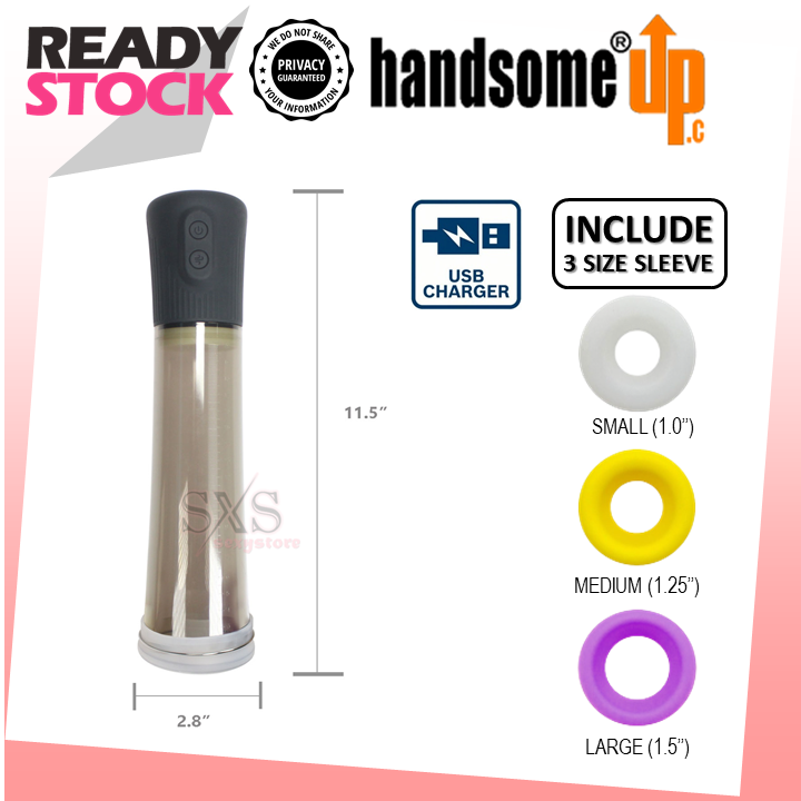 Handsome Up Hydro Penis Enlargement Pump For Men Penis Pump Penis Enlarge Pam Zakar Alat Pembesar Zakar Pump Zakar 阴茎增大器