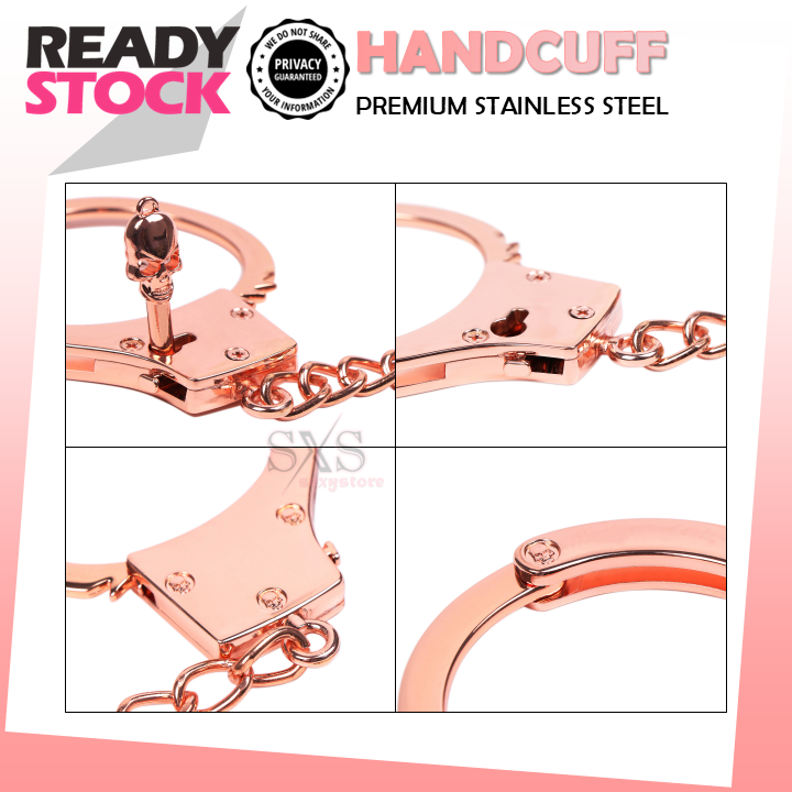 BDSM Premium Quality Skeleton Handcuff - Stainless steel Hand Cuff