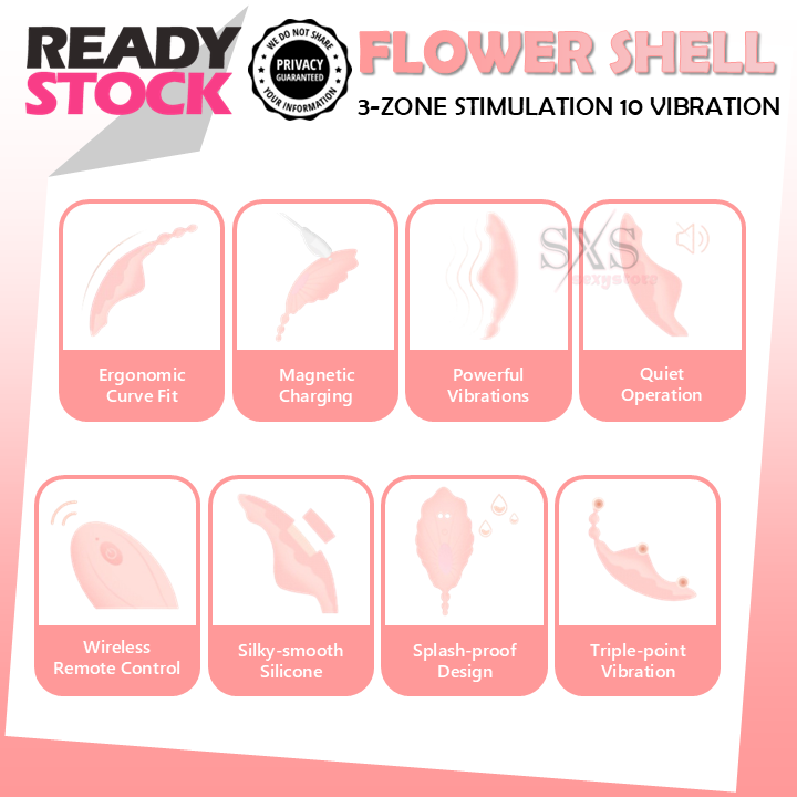 Playful Pearl Remote Panty Vibrator - Raffish Seashell AV Vibrator With Remote Control