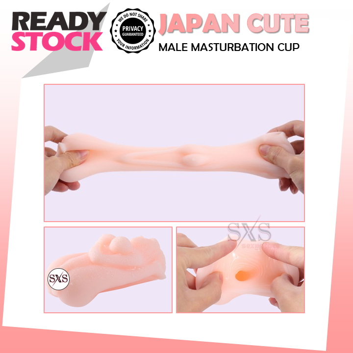 JAPAN AV Pussy Masturbation cup For Men Masturbator Cup AV Cup Alat Lancap Untuk Lelaki Fake Pussy Vagina Cup