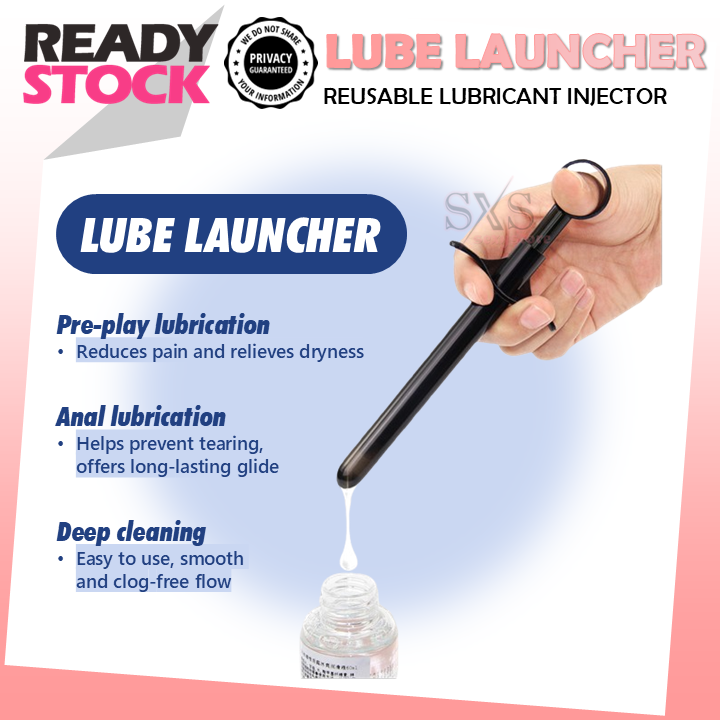 Reusable Lube Launcher - Lubricant Injector For Vagina & Anal