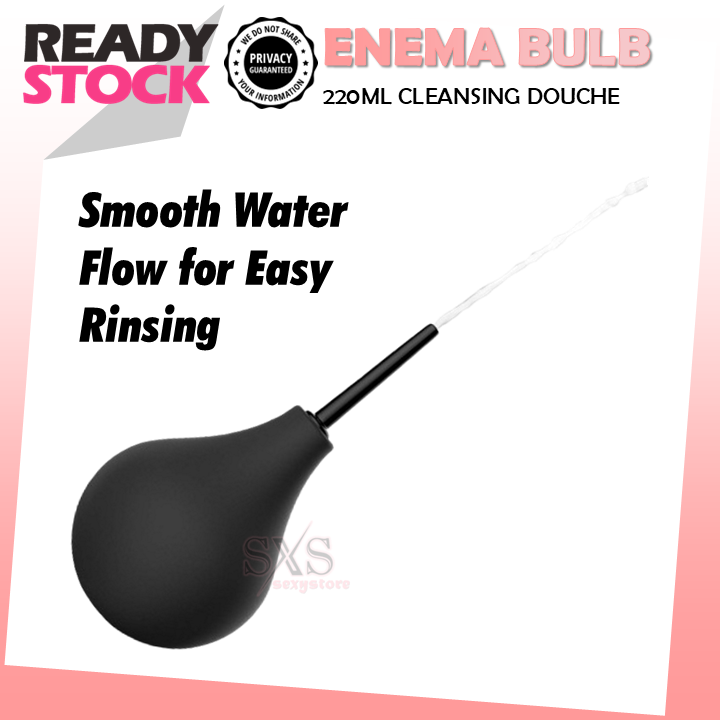 220ml Enema Bulb for Men & Women Vaginal & Anal Cleansing Douche for Intimate Hygiene