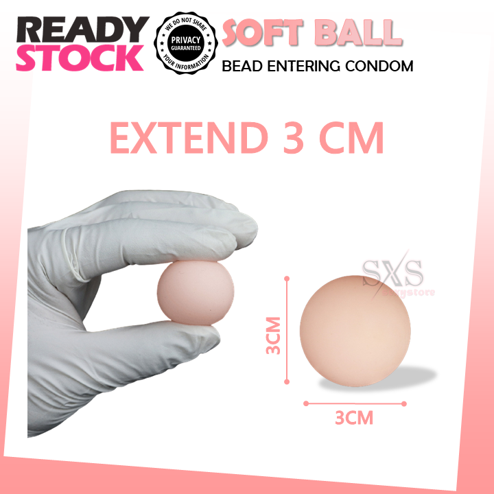 OLO 001 Condom Extend 4.5CM Bead Entering Ultra Thin Kondom Nipis For Men Condom Penis Extender With Soft Ball 延长安全套 避孕套