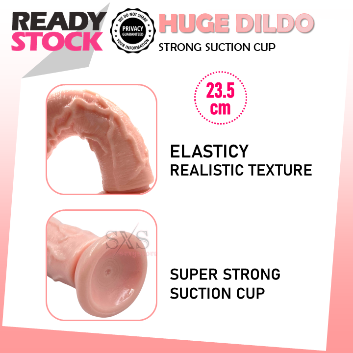 HUGE DILDO 23.5CM Real Dildo Silicone With Strong Suction Cup