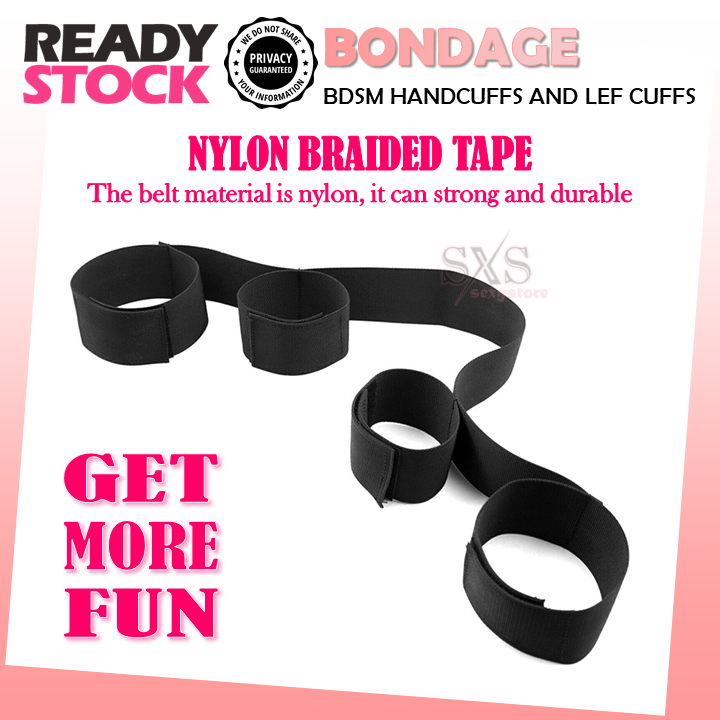 BDSM Handcuffs & Ankle Cuffs – Adjustable Bondage Restraint Set for Couples