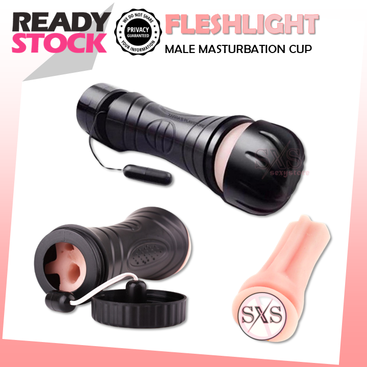 Fleshlight Realistic Fake Pussy Masturbation Cup With Strong Vibration