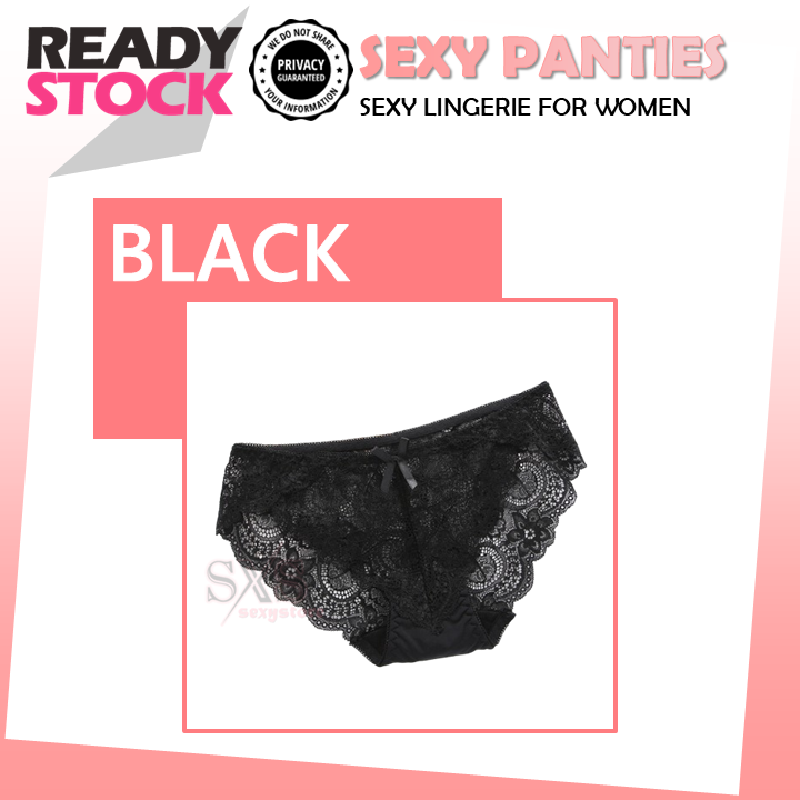 Transparent Lace Sexy Panties Ladies Seamless Thongs Hollow Briefs Low Waist Underwear