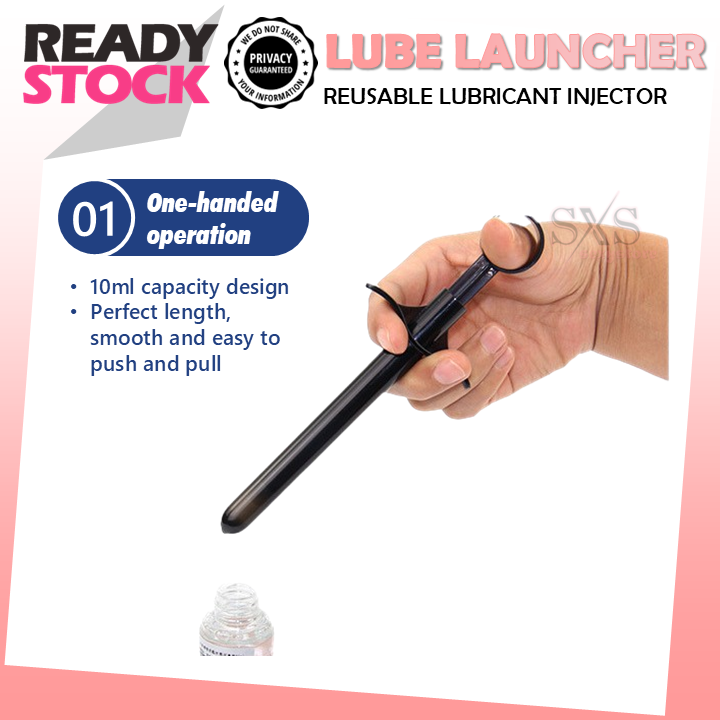 Reusable Lube Launcher - Lubricant Injector For Vagina & Anal