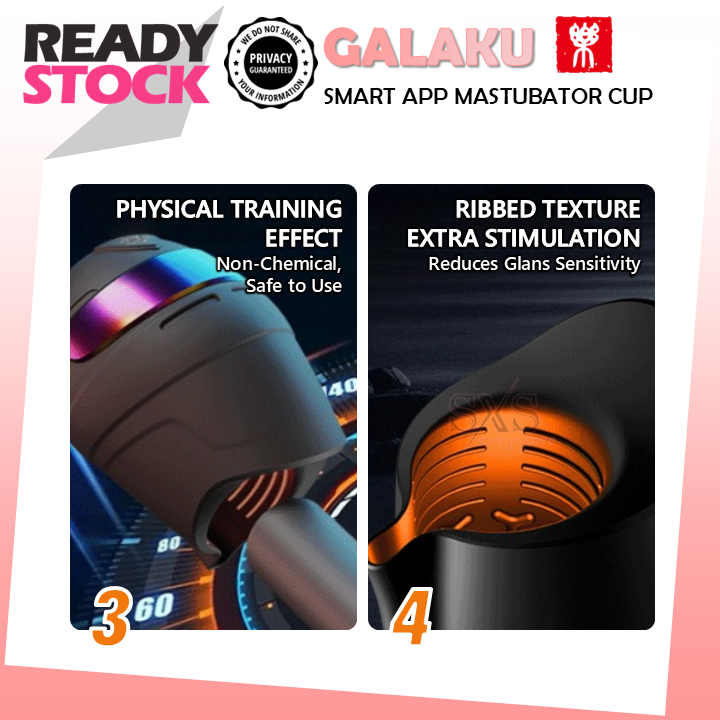 GALAKU Delay Training Masturbator Cup Male Desensitization Stamina Trainer for Glans Sensitivity Control