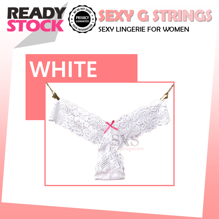 Women Sexy G String Transparent Lace Underwear Hollow Panties T Back Thong