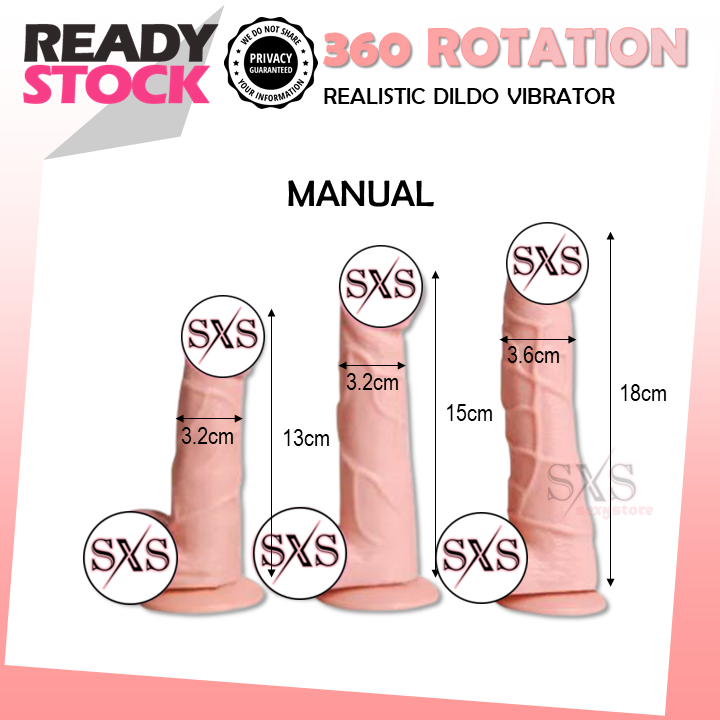Multi-Speed Rotating Realistic Dildo – Powerful Vibrating Sex Toy