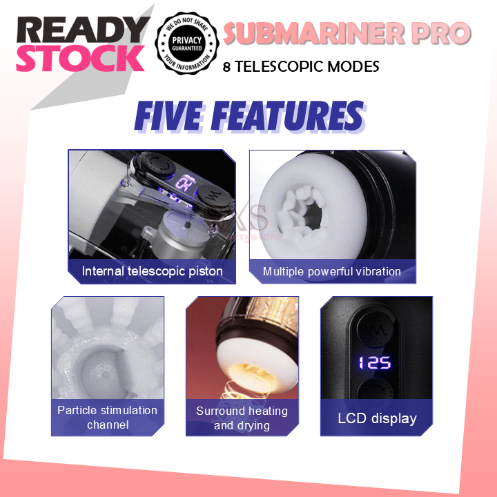 MIZZZEE SUBMARINER PRO Automatic Retractable Masturbation Cup for Men