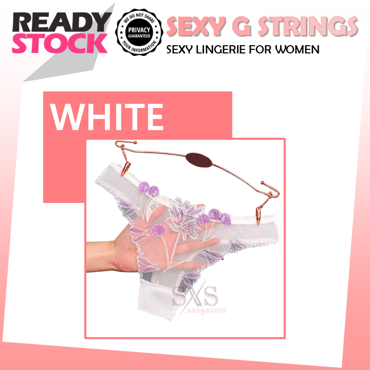 Sexy Transparent Embroidery Panties Women's Underwear