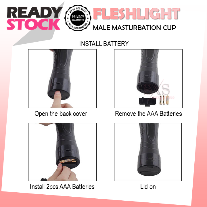 Fleshlight Realistic Fake Pussy Masturbation Cup With Strong Vibration