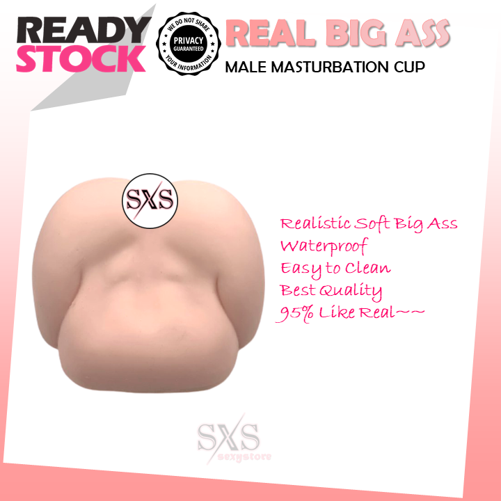 🔥REAL BIG ASS🔥3D Realistic 1:1 Silicone Vagina Anal Adult Toys For Men Aircraft Cup Anal Cup Sex Toy 飞机杯 自慰器 Alat Seks